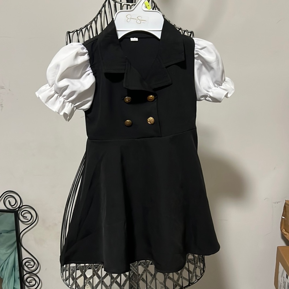 Black and white dress